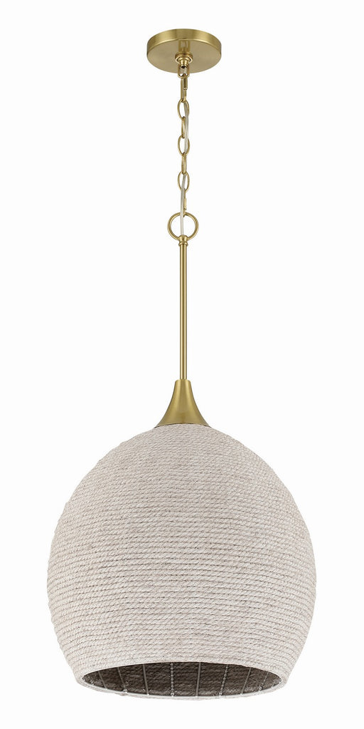 Craftmade - 61391W-SB - One Light Pendant - Keira - Satin Brass