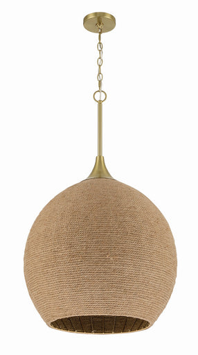 Keira Three Light Pendant Satin Brass