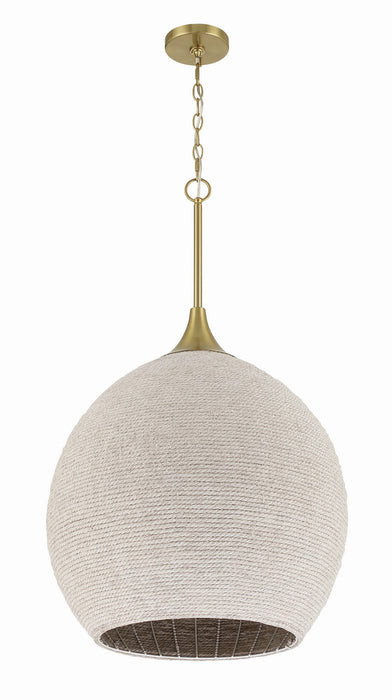 Craftmade - 61393W-SB - Three Light Pendant - Keira - Satin Brass