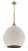 Craftmade - 61393W-SB - Three Light Pendant - Keira - Satin Brass