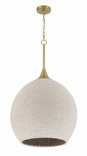 Keira Three Light Pendant Satin Brass