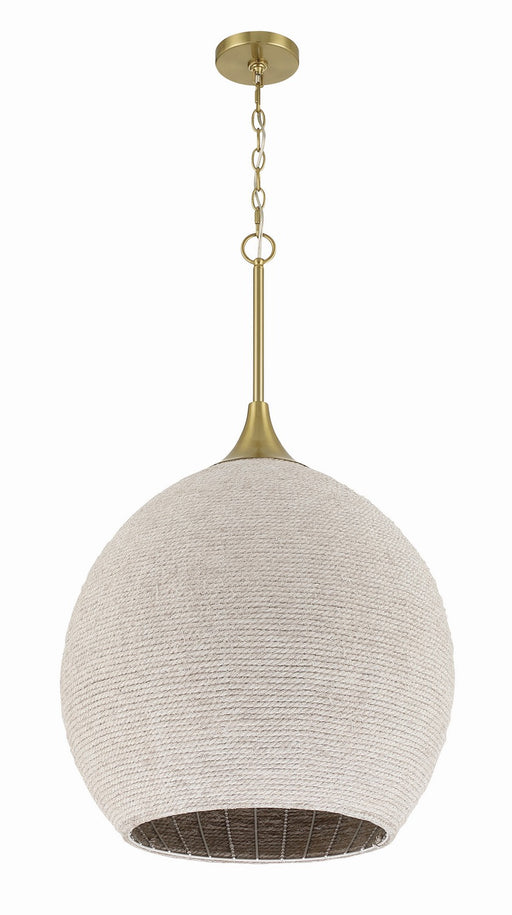 Craftmade - 61393W-SB - Three Light Pendant - Keira - Satin Brass