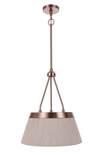 Yates Three Light Pendant Premium Bronze
