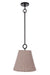 Craftmade - 61891W-FB - One Light Pendant - Kirsten - Flat Black