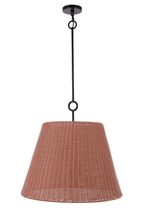 Craftmade - 61893-FB - Three Light Pendant - Kirsten - Flat Black