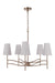 Craftmade - 61925-SB - Five Light Chandelier - Astor - Satin Brass
