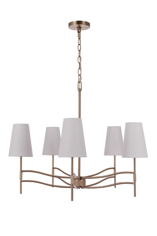 Craftmade - 61925-SB - Five Light Chandelier - Astor - Satin Brass