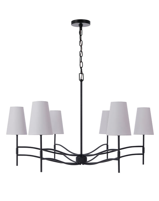 Craftmade - 61926-FB - Six Light Chandelier - Astor - Flat Black