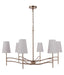 Craftmade - 61926-SB - Six Light Chandelier - Astor - Satin Brass