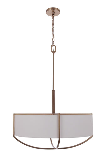 Banks Six Light Pendant Satin Brass