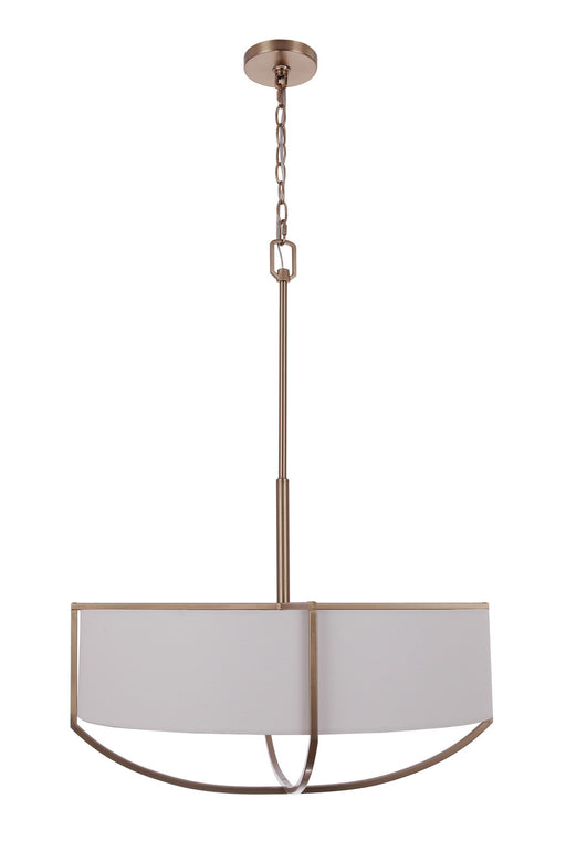 Craftmade - 62096-SB - Six Light Pendant - Banks - Satin Brass