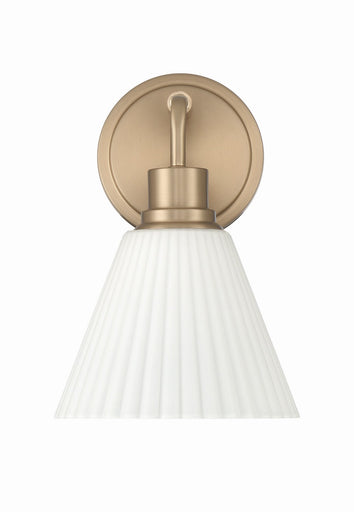 Pleated II One Light Wall Sconce Premium Bronze