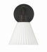 Craftmade - 62301-FB - One Light Wall Sconce - Pleated II - Flat Black