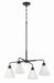 Craftmade - 62324-FB - Four Light Chandelier - Pleated II - Flat Black
