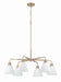 Craftmade - 62326-CPZ - Six Light Chandelier - Pleated II - Premium Bronze