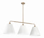 Craftmade - 62373-CPZ - Three Light Island Pendant - Pleated II - Premium Bronze