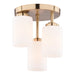 Vaxcel - C0358 - Three Light Flush Mount - Park Ridge - Champagne Gold