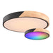 Vaxcel - C0360 - LED Flush Mount - Everette - Matte Black and Natural Wood