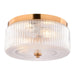 Vaxcel - C0366 - Two Light Flush Mount - Riverside - Muted Brass