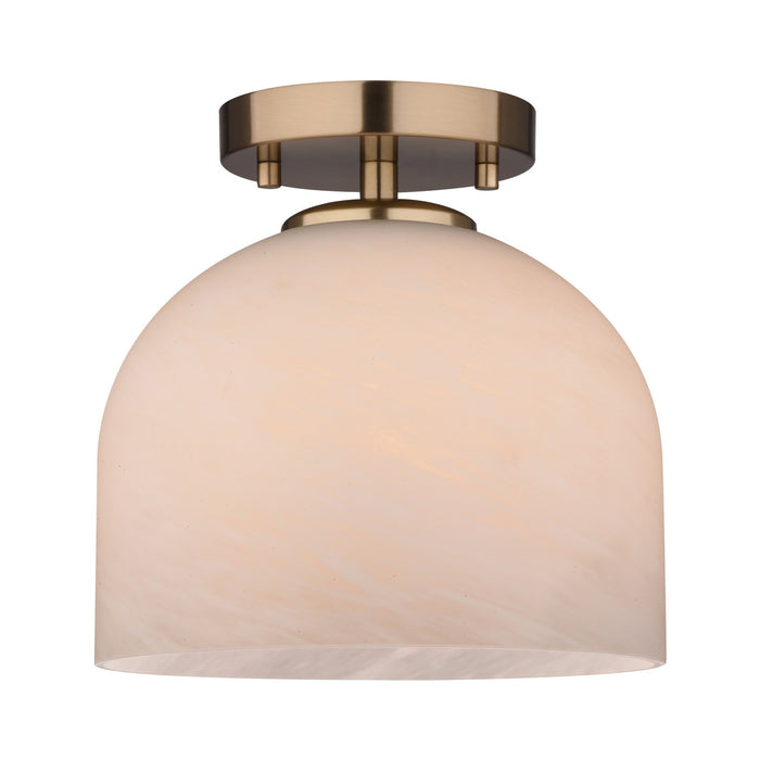 Vaxcel - C0369 - One Light Semi-Flush Mount - Shelby - Champagne Gold