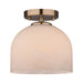 Vaxcel - C0369 - One Light Semi-Flush Mount - Shelby - Champagne Gold