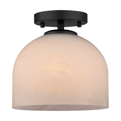Vaxcel - C0370 - One Light Semi-Flush Mount - Shelby - Matte Black