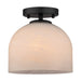 Vaxcel - C0370 - One Light Semi-Flush Mount - Shelby - Matte Black