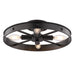 Vaxcel - C0373 - Four Light Semi-Flush Mount - Santa Fe - Matte Black