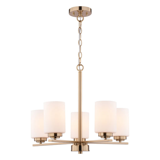 Vaxcel - H0325 - Five Light Chandelier - Park Ridge - Champagne Gold