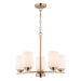 Vaxcel - H0325 - Five Light Chandelier - Park Ridge - Champagne Gold