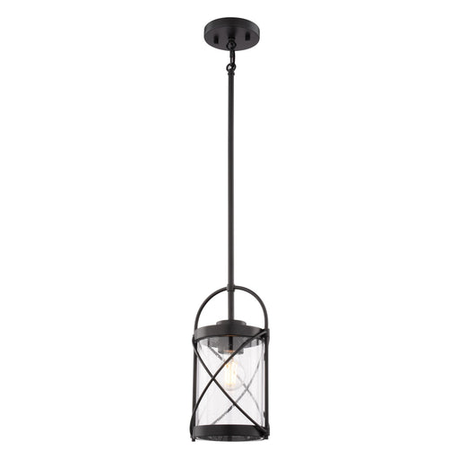 Vaxcel - P0460 - One Light Mini Pendant - Harrison - Matte Black