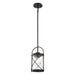 Vaxcel - P0460 - One Light Mini Pendant - Harrison - Matte Black