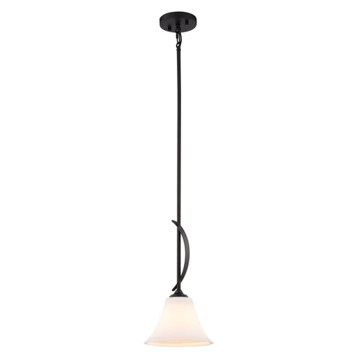 Vaxcel - P0461 - One Light Mini Pendant - Willowbrook - Matte Black