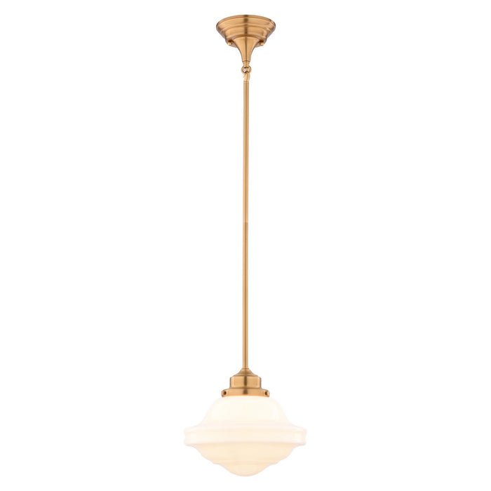 Vaxcel - P0464 - One Light Pendant - Huntley - Natural Brass
