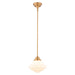 Vaxcel - P0464 - One Light Pendant - Huntley - Natural Brass