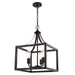 Vaxcel - P0469 - Three Light Pendant - Pratt - Matte Black