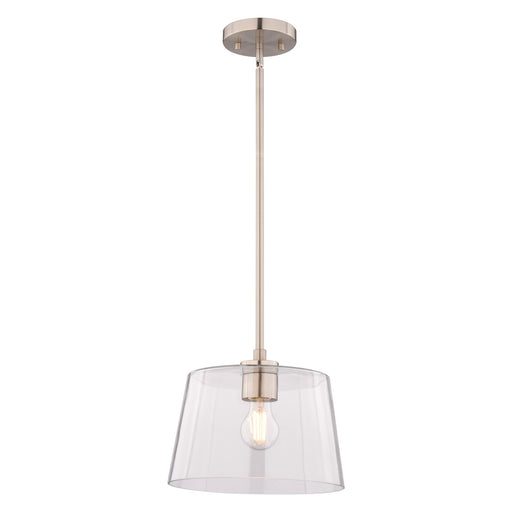 Vaxcel - P0473 - One Light Pendant - Evanston - Satin Nickel