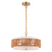 Vaxcel - P0475 - Two Light Pendant - Abbotsford - Muted Brass