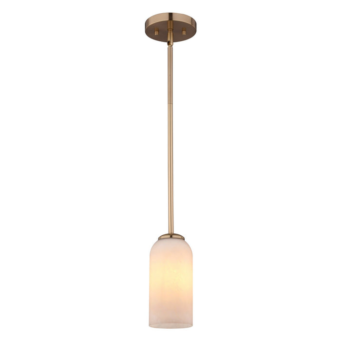 Vaxcel - P0478 - One Light Mini Pendant - Shelby - Champagne Gold