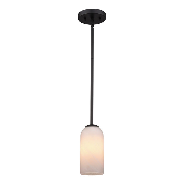 Vaxcel - P0479 - One Light Mini Pendant - Shelby - Matte Black