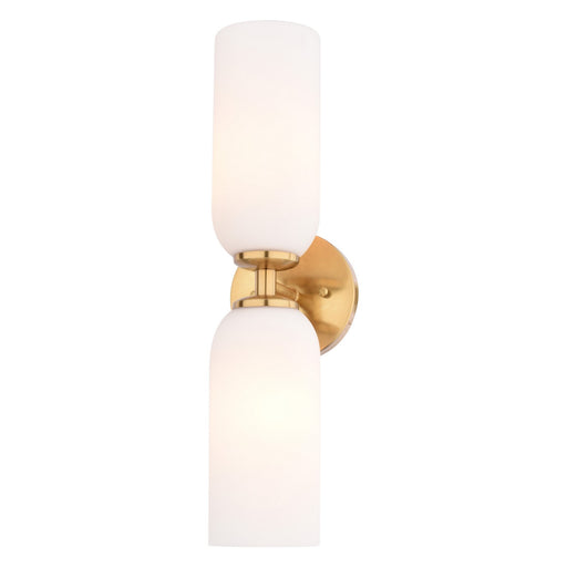 Vaxcel - W0566 - Two Light Wall Sconce - Shelby - Natural Brass