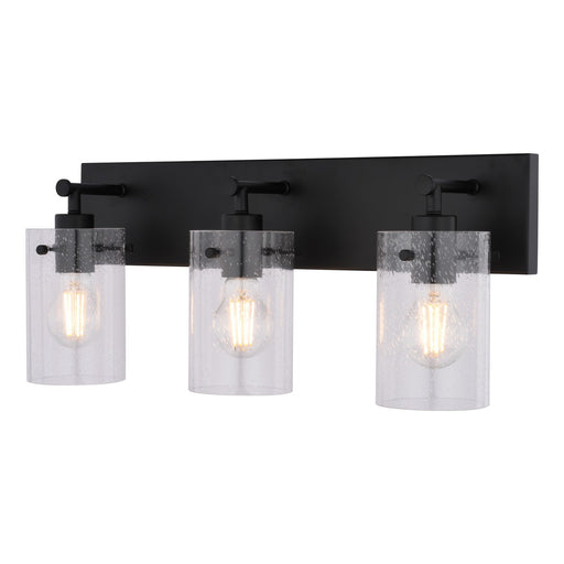 Vaxcel - W0569 - Three Light Vanity - Northfield - Matte Black