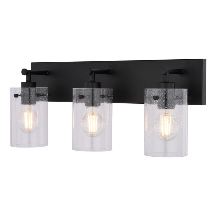 Vaxcel - W0569 - Three Light Vanity - Northfield - Matte Black