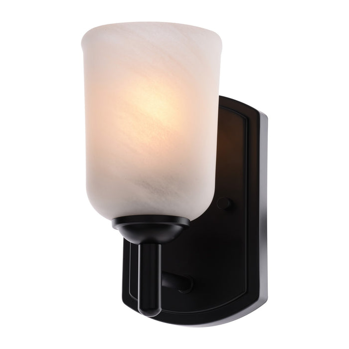 Vaxcel - W0573 - One Light Vanity - Laurelhurst - Matte Black