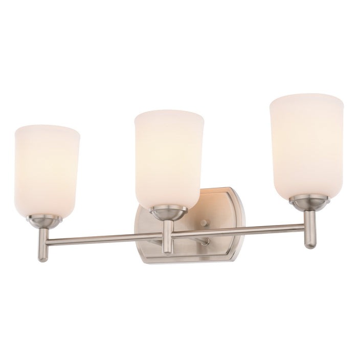 Vaxcel - W0578 - Three Light Vanity - Laurelhurst - Satin Nickel