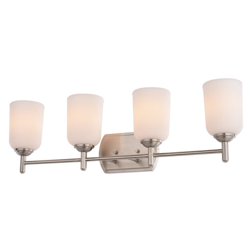 Vaxcel - W0580 - Four Light Vanity - Laurelhurst - Satin Nickel