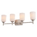 Vaxcel - W0580 - Four Light Vanity - Laurelhurst - Satin Nickel