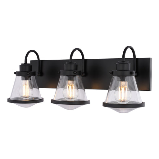 Vaxcel - W0583 - Three Light Vanity - Covington - Matte Black