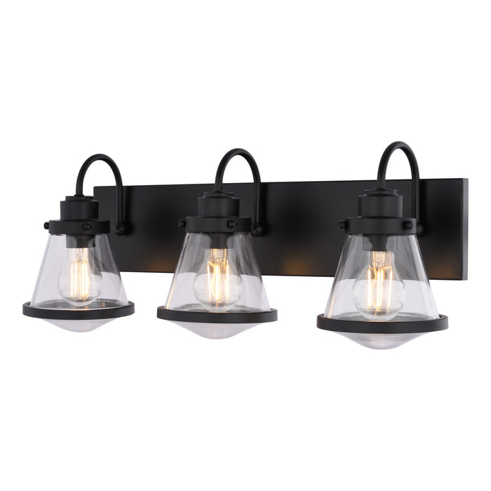 Vaxcel - W0583 - Three Light Vanity - Covington - Matte Black