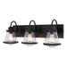 Vaxcel - W0583 - Three Light Vanity - Covington - Matte Black